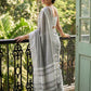 Anaita Grey Linen Zari Work Saree With Blouse