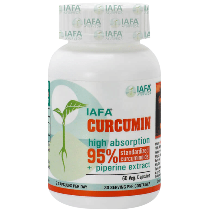 Iafa Ayuveda Curcumin Veg Capsules | Swadesiicart
