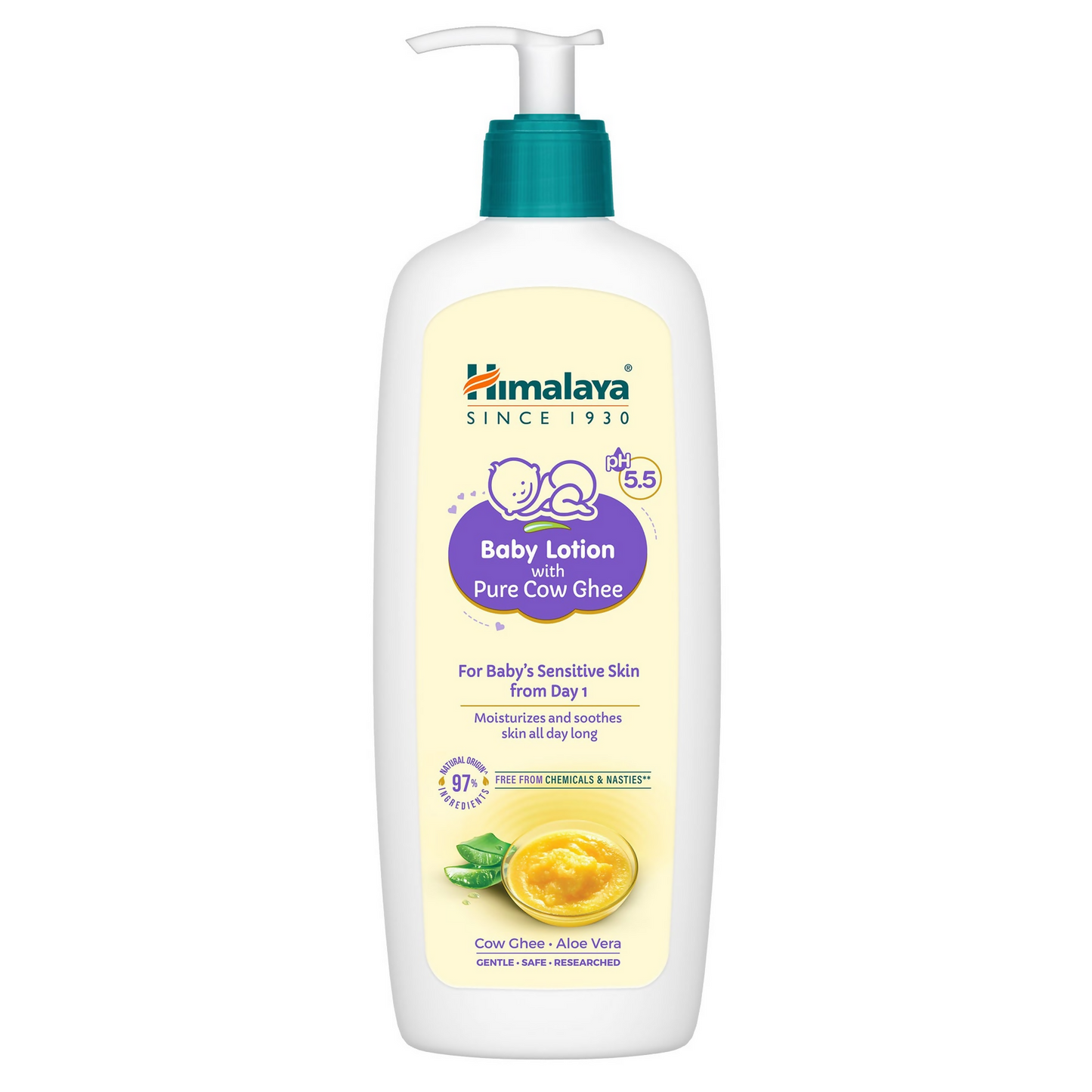 Himalaya Herbals Baby Lotion with Pure Cow Ghee - Swadesiicart