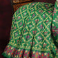 Dark Leaf Colored All Over Printed Semi Chanderi Saree By Gayathri Reddy Designer Studio | Swadesiicart