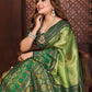 Aastha Fashion Pista Tissue Silk Weaving Saree