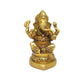 Tamas Brass Handmade Ganesh Statue | Good Luck & Prosperity | Golden - Tamas