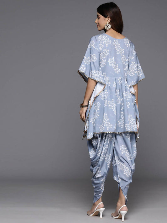 Ahalyaa Women's Traditional Wear Co-ods - Grey | Swadesiicart