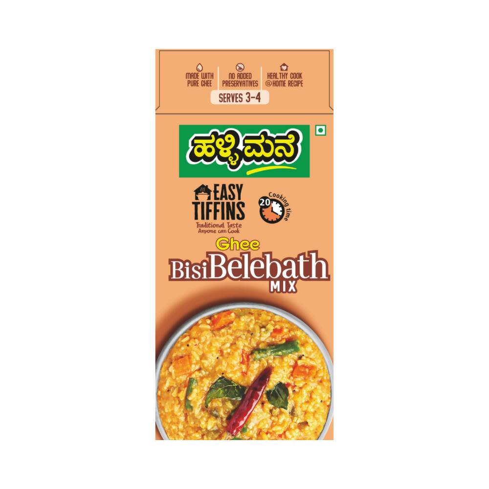 Hallimane Ghee Bisibelebath Mix - Swadesiicart
