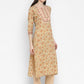 NOZ2TOZ Women Cream Cotton Kurta with Pant & Dupatta (3pcs Set) - Swadesiicart