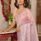Vamsee Vijaytara Lavender Organza Saree - Swadesiicart