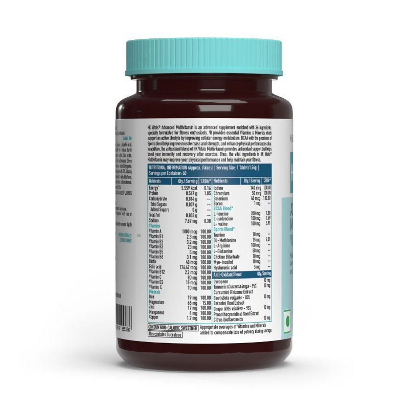 HK Vitals Advanced Multivitamin With Bcaa Tablets - Swadesiicart