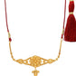 Ruby Raang Golden Traditional Choker with Studs | Swadesiicart