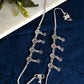 VOJ Set of 2 Silver Plated Flower Shaped Meenakari Anklet - Swadesiicart