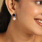 Nuyug Blue Stone Elegance Anti Tarnish Studs | Swadesiicart
