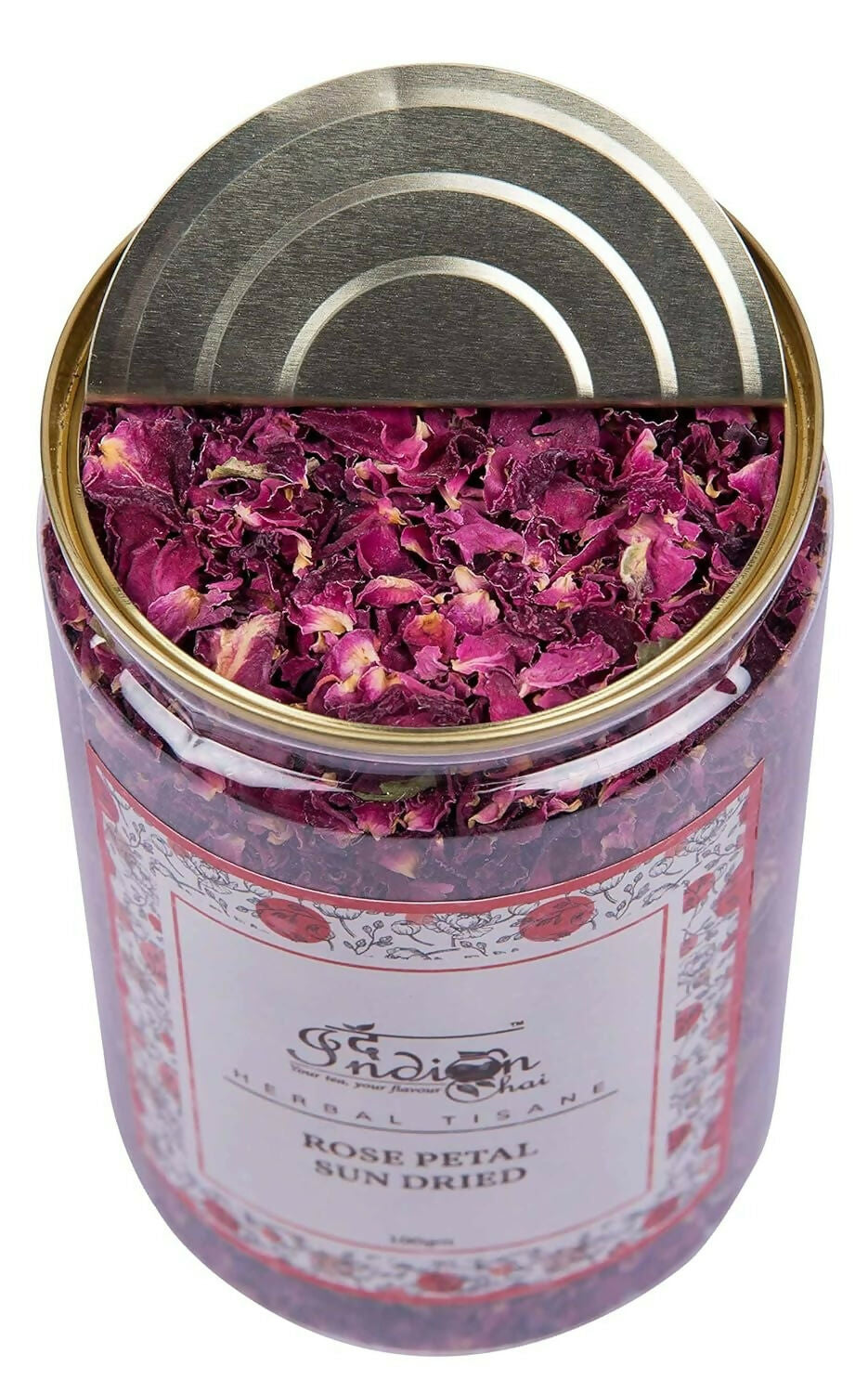 The Indian Chai - Rose Petals Sun Dried Tea | Swadesiicart