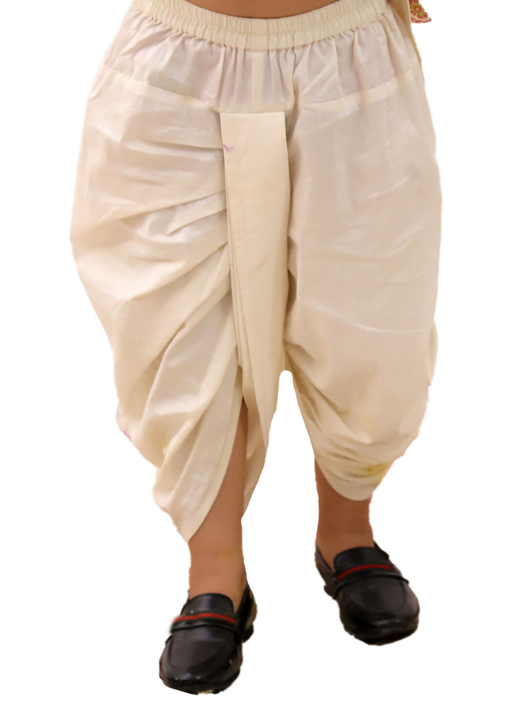 Lil Drama Mishti White Kurta Dhoti and Jacket For Boys | Swadesiicart