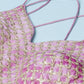 House of Panchhi Lavender Organza Floral Printed Lehenga choli & Dupatta | Swadesiicart