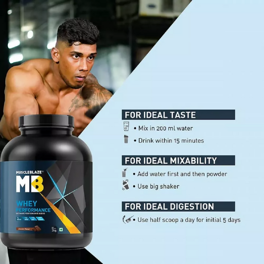 MuscleBlaze Whey Performance Protein Chocolate | Swadesiicart