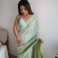 Vamsee Vani Green Georgette Saree - Swadesiicart