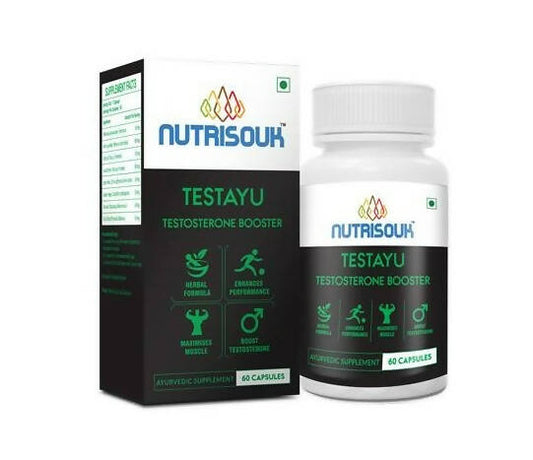 Nutrisouk Testayu Testosterone Booster Capsules | Swadesiicart