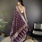 Joban Fashion Purple Meenakari Banarasi Silk Sarees | Swadesiicart