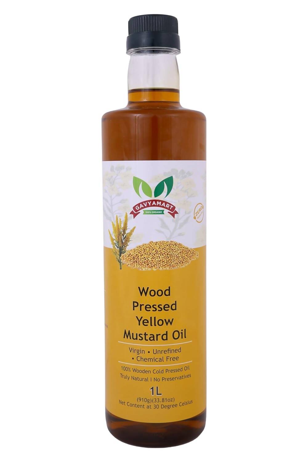 Gavyamart Wood Pressed Yellow Mustard Oil - GAVYAMART PANCHGVYA UTPAD PRIVATE LIMITED