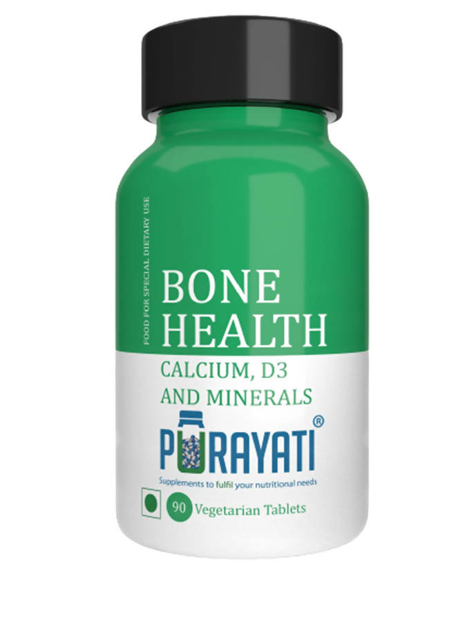 Purayati Bone Health Calcium, D3 And Minerals Tablets | Swadesiicart