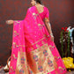 Lorenvalley Fashion Magenta Soft Paithani Silk Woven Design Gold Zari Meenakari Weaving Saree - Swadesiicart