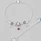 VOJ Set of 2 Traditional Stone Studded Anklet - Swadesiicart