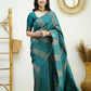 Partywear Designer Morpich Banarasi Silk Fancy Saree - Starwalk | Swadesiicart