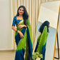 Exclusive Collection Green Party Wear Georgette Saree - Swadesiicart