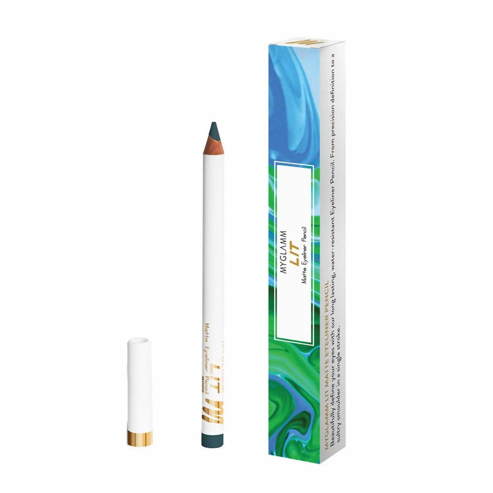 MYGLAMM LIT Matte Eyeliner Pencil - Yass (1.14 Gm) - Swadesiicart