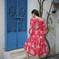 Aayaa Designer Printed One Piece Dress - Multi Color