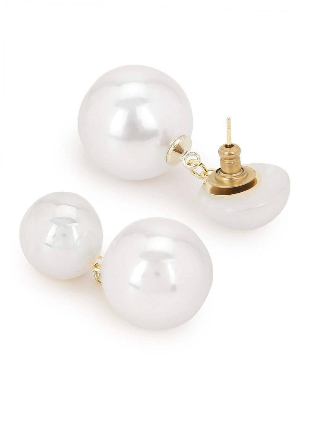 Duet Pearl Earrings- Ruby Raang | Swadesiicart