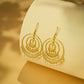 Nuyug 18k Triple Pearl Hoop Anti Tarnish Earrings | Swadesiicart
