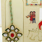 NVR Women & Men Set of 2 Gold Kundan-Studded Handcrafted Wraparound Rakhi Set With Roli Chawal | Swadesiicart