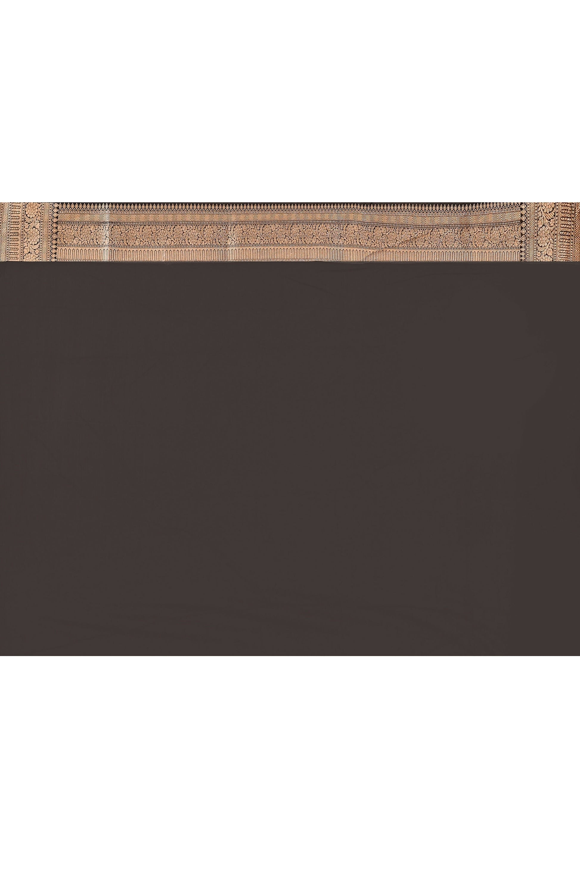 Joban Fashion Black Pure Katan Pure Handloom Banarasi Silk Saree | Swadesiicart
