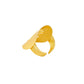 NVR Women's Western Gold-Polished Adjustable Finger Ring | Swadesiicart