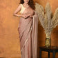 Very Much Indian Pure Mul Cotton Handloom Saree - Khakhi | Swadesiicart