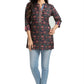 Snehal Creations Blissful Black Rayon Short Kurti Tunic Top - Swadesiicart