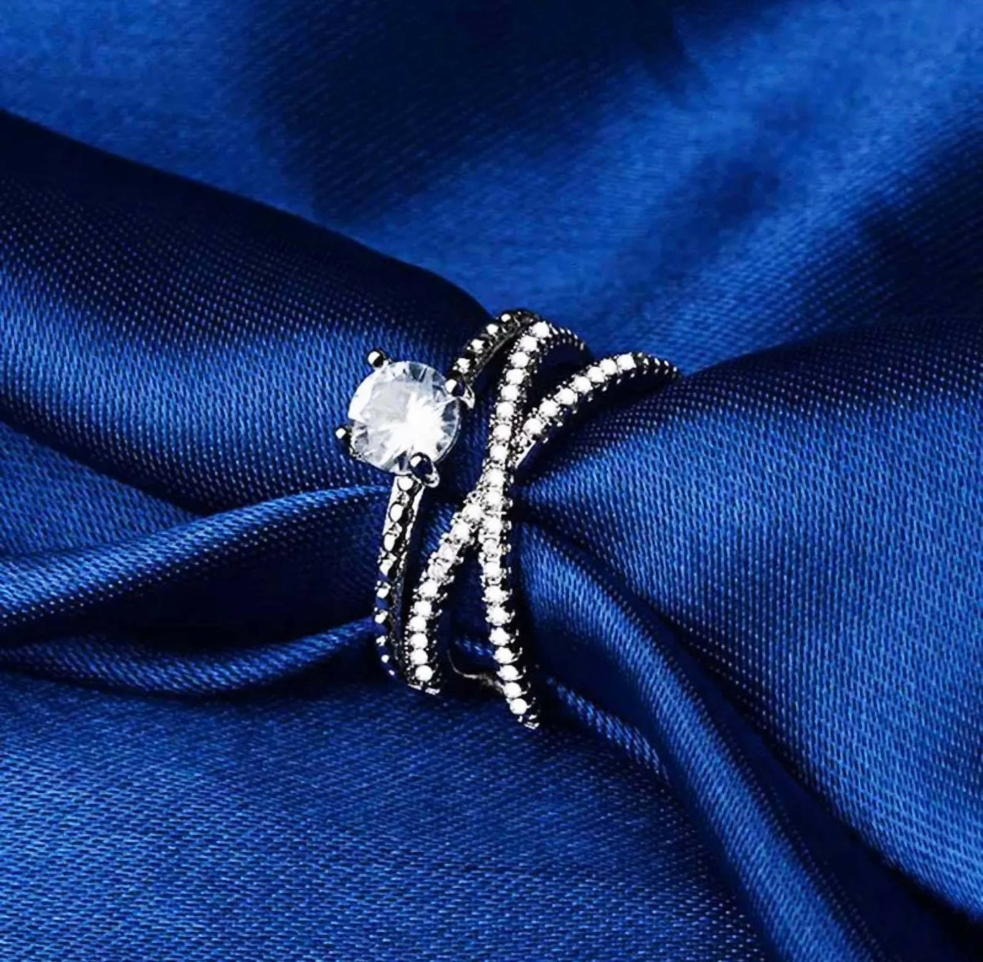 Joban Fashion Silver Brass Adjustable Ring | Swadesiicart