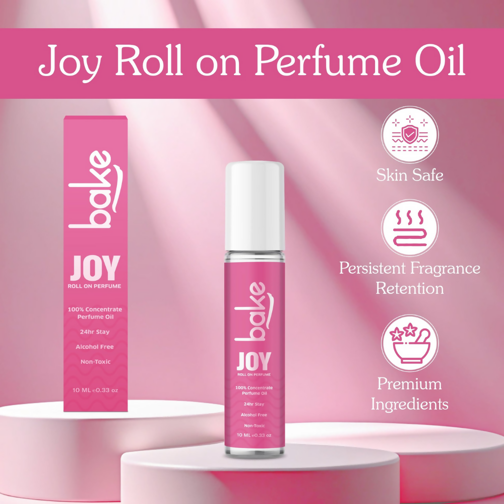 Bake Joy 100% Concentrated Perfume Oil Roll on Fragrance For Men & Women - Peony | Swadesiicart