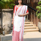 Beatitude White Cotton Tangail Handloom Saree
