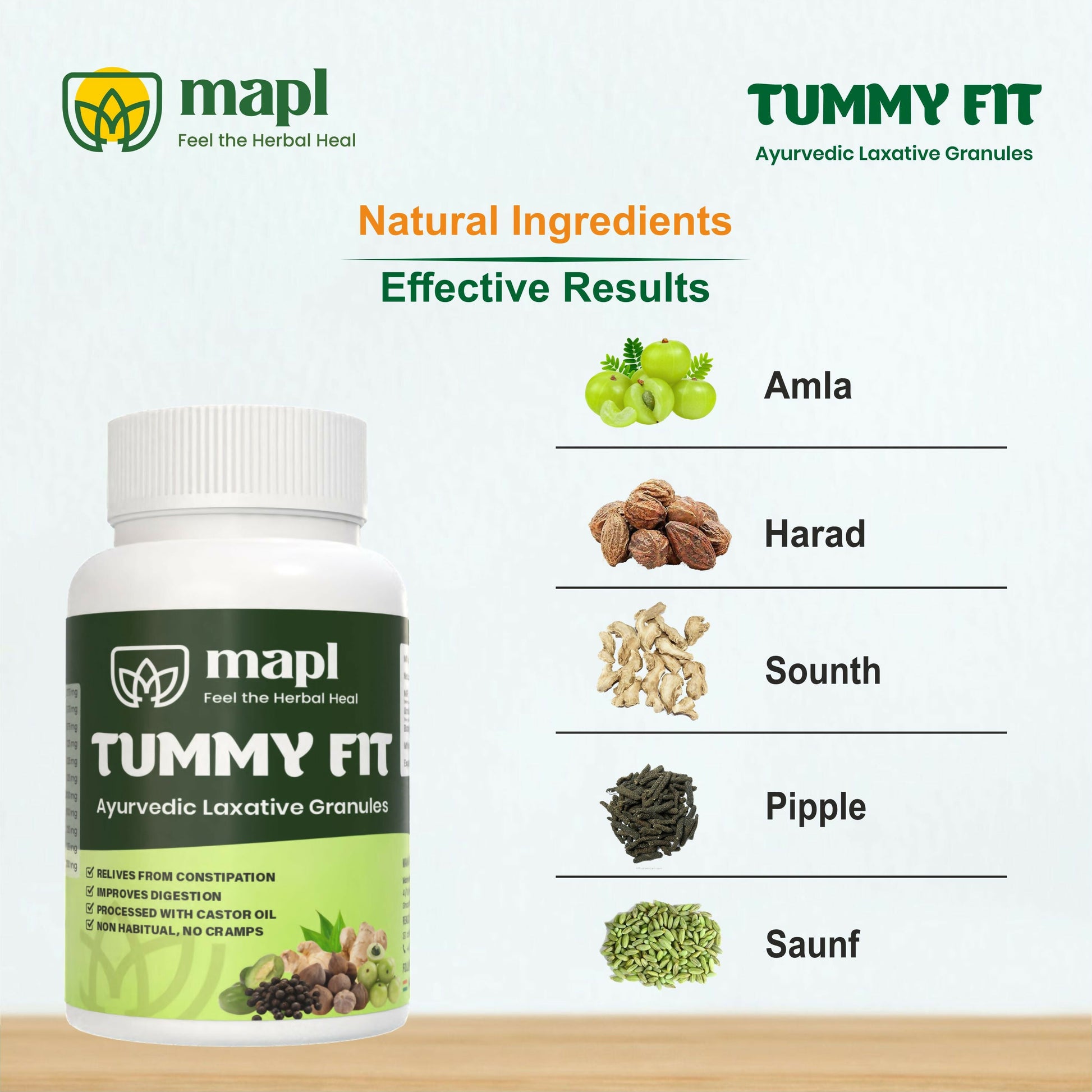 MAPL Tummy Fit Ayurvedic Laxative Powder | Swadesiicart