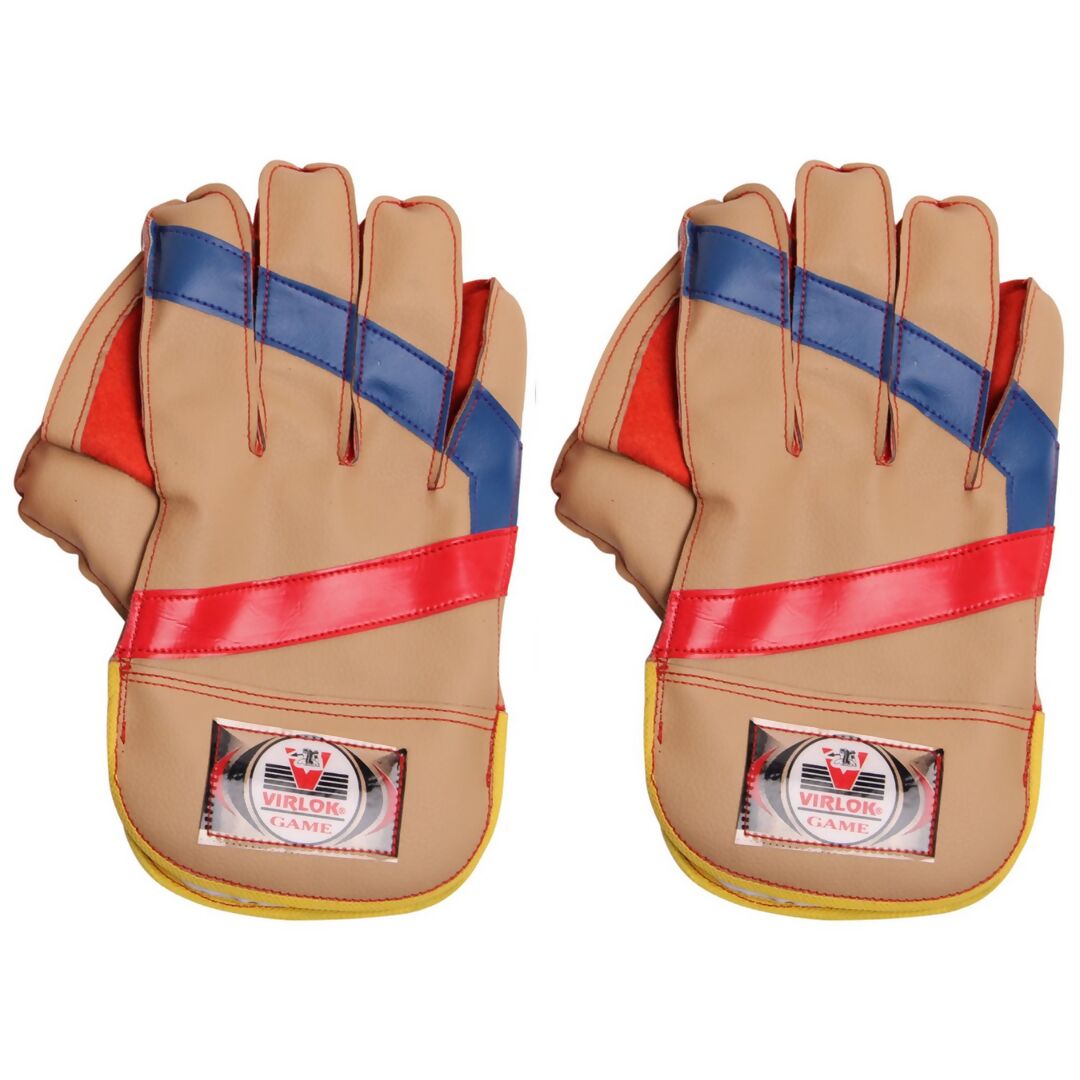 Virlok Foam Wicket keeping Gloves (Multi-Colour) - Swadesiicart