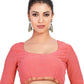 Mimosa Women's Pink Banarasi Chiffon Silk Saree | Swadesiicart