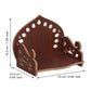eCraftIndia Brown Decorative Wooden Pooja Temple | Swadesiicart
