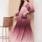 Ahalyaa Women's Traditional wear Ethnic Dress - Burgundy | Swadesiicart