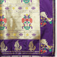 Lorenvalley Fashion Purple Soft Paithani Silk Woven Design Gold Zari Meenakari Weaving Saree - Swadesiicart