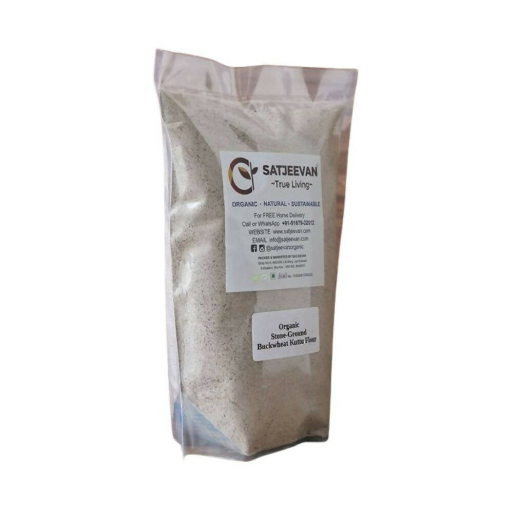 Satjeevan Organic Stone-Ground Buckwheat Kuttu Flour - Swadesiicart