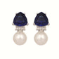 Nuyug Blue Stone Elegance Anti Tarnish Studs | Swadesiicart