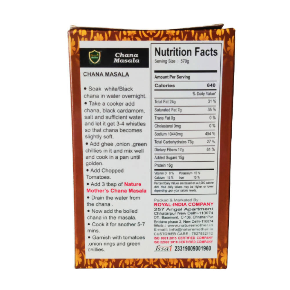 Nature Mother Chana Masala - Swadesiicart