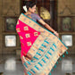 PR Fashion Rani Pink Soft Banarasi Silk With Zari Weaving Meenakari Design Saree | Swadesiicart