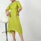 Myshka Women's Green A-Line Solid Kurta - Swadesiicart